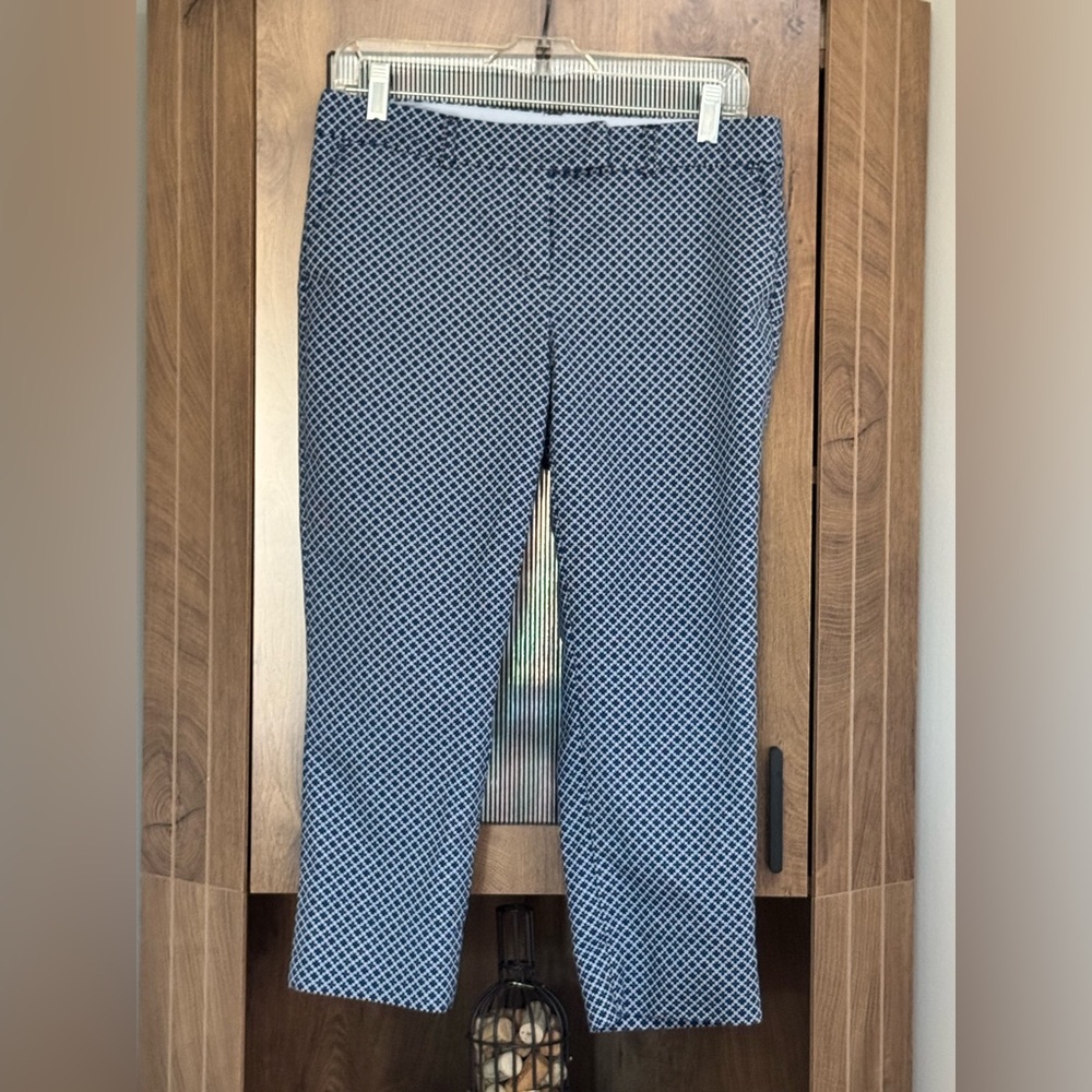 Dalia Blue and White Patterned Pants